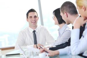 group of business people at meeting photo