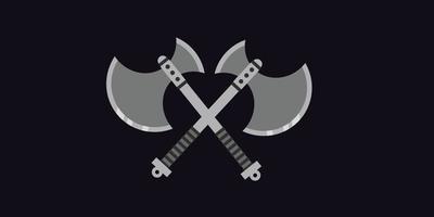 black Axe flat graphic design illustration for use in infograhic vector