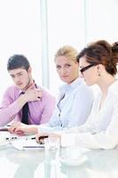 group of business people at meeting photo