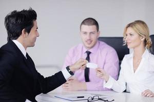 grupo de personas de negocios en reunión foto