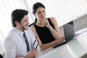 business people in a meeting at office photo