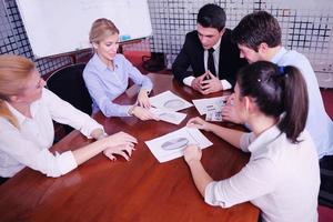 business people in a meeting at office photo