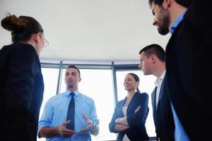 business people group in a meeting at office photo