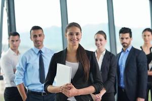 business people in a meeting at office photo