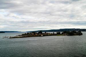 oslo la capital de noruega desde la perspectiva de la terminal de cruceros foto