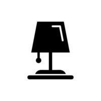 plantillas de diseño de vector de icono de lámpara de escritorio