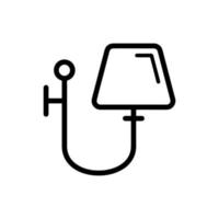 Desk lamp icon vector design templates