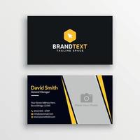 Business card template with photo vector