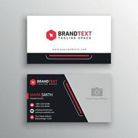 Business card template with photo vector