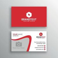 Business card template with photo vector