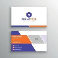 Business card template with photo vector