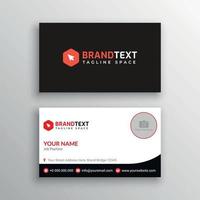 Business card template with photo vector