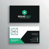 Business card template with photo vector