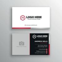 Business card template with photo vector