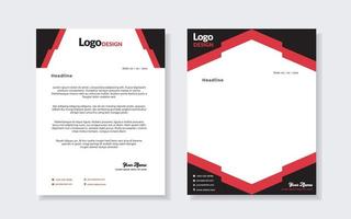 conjunto de plantilla de membrete moderno para diseño de papelería para todas las empresas corporativas. formato vectorial editable a4. para descargar vector