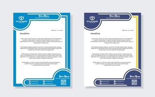 new modern elegant of letterhead template for stationary design vector