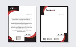 set of modern letterhead template for stationery design all business corporate company. vector format editable A4. for download.