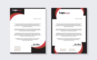 set of modern letterhead template for stationery design all business corporate company. vector format editable A4. for download.