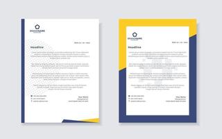 new modern elegant of letterhead template for stationary design vector