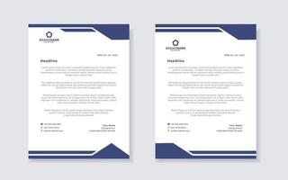 new modern elegant of letterhead template for stationary design vector