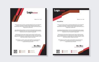 conjunto de plantilla de membrete moderno para diseño de papelería para todas las empresas corporativas. formato vectorial editable a4. para descargar vector