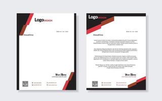 new modern elegant of letterhead template for stationary design vector