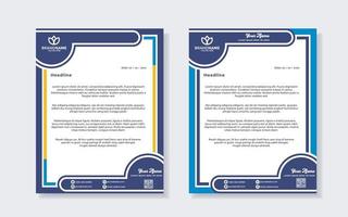 new modern elegant of letterhead template for stationary design vector