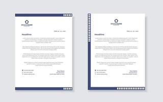 new modern elegant of letterhead template for stationary design vector