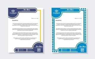 new modern elegant of letterhead template for stationary design vector