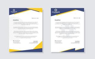 set of modern letterhead template for stationery design all business company. vector format editable A4. for download.