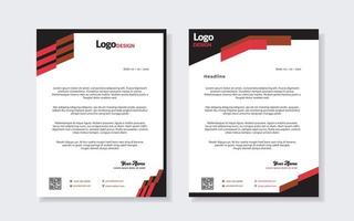 set of modern letterhead template for stationery design all business corporate company. vector format editable A4. for download.