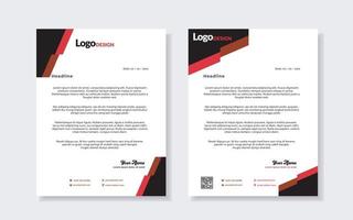 conjunto de plantilla de membrete moderno para diseño de papelería para todas las empresas corporativas. formato vectorial editable a4. para descargar vector