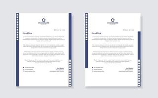 new modern elegant of letterhead template for stationary design vector