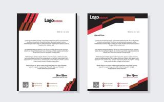 set of modern letterhead template for stationery design all business corporate company. vector format editable A4. for download.