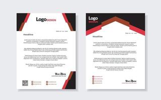 set of modern letterhead template for stationery design all business corporate company. vector format editable A4. for download.