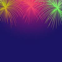 Festive Firework Background Free Vector