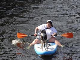 St Petersburg, Russia, 2022 - Seven's International SUP Festival brought six thousand people in one place and broke world record photo