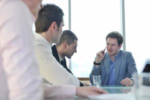 group of business people at meeting photo