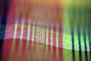 Colorful tablecloth view photo