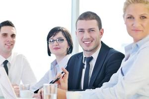 group of business people at meeting photo