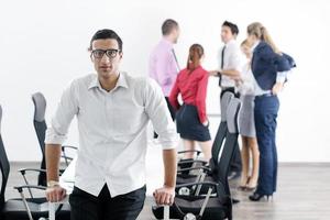 young business man at meeting photo