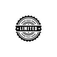 Limited grunge stamp seal icon vector