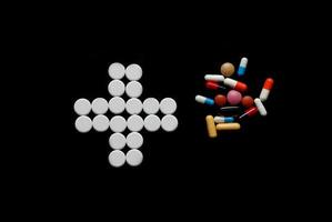 pharmacy concept with pills photo