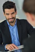 business people in a meeting at office photo