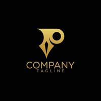 p logo design and premium vector templates