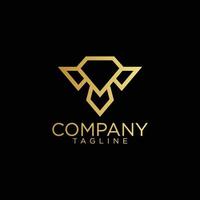 t diamond  logo design and premium vector templates