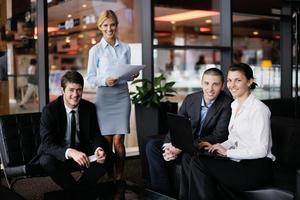 business people in a meeting at office photo