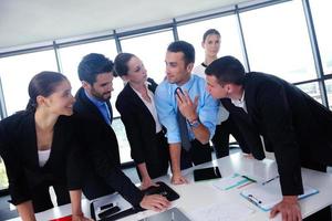 business people group in a meeting at office photo