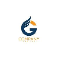 g fly logo design and premium vector templates