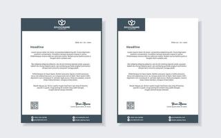 set of modern letterhead template for stationery design all business corporate company. vector format editable A4. for download.